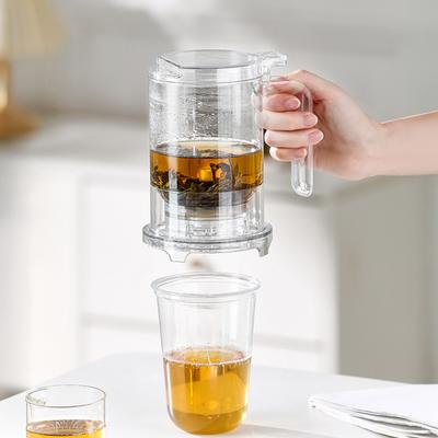 Thee-infuser mok met deksel, afneembaar filter, theepot voor bittere thee, grote capaciteit, lekvrije beker voor losse thee