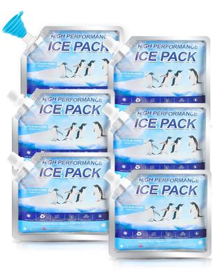 Langlebige, leistungsstarke Kühlakkus für Kühlboxen, wiederbefüllbar, dünn, klein und subzero-Temperaturen, hält Temperaturen unter -7,8°C für 8 Stunden,