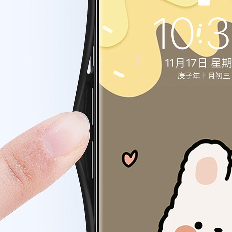 For Xiaomi Redmi 13C 5G/13R 5G/Poco M6 5G Tempered Glass Case Cartoon Pattern Phone Cover