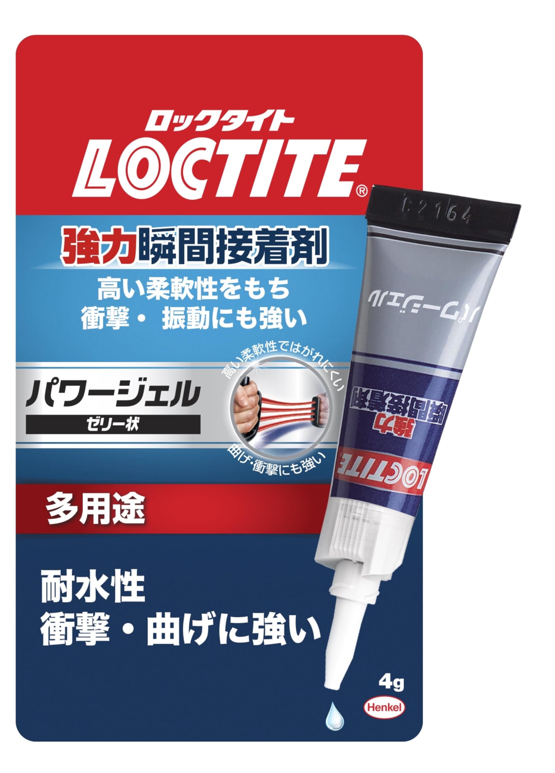 

LOCTITE Power Gel Суперсильный Мгновенный для использования на вертикальных поверхностях без стекания Высоко и универсальный Клей, 4г, над. гибкий, ударо-