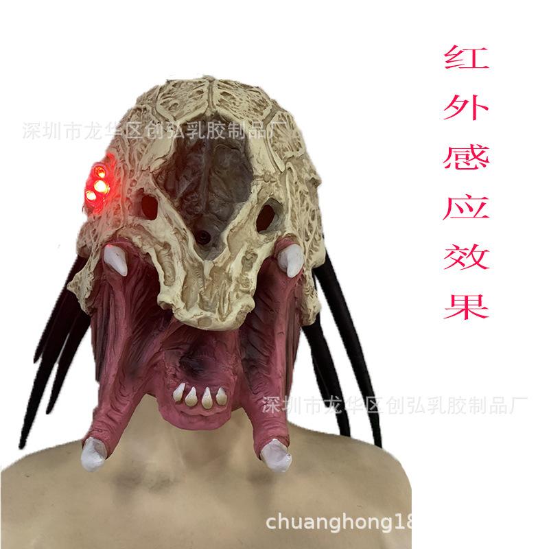 Tema de Filme Predator5Máscara cosplay Alien vs. Máscara de Halloween - Adereço de Cabeça Assustador de Látex