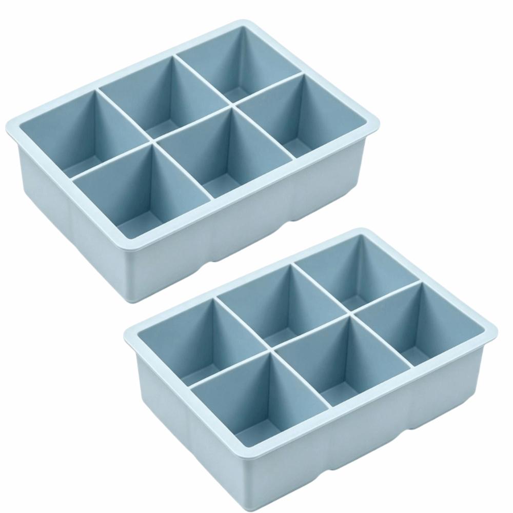 2 pcs Leak Proof Ice Cube Maker Silicone Chocolate Candy Mold Ice Cube Tray Cocktails Making