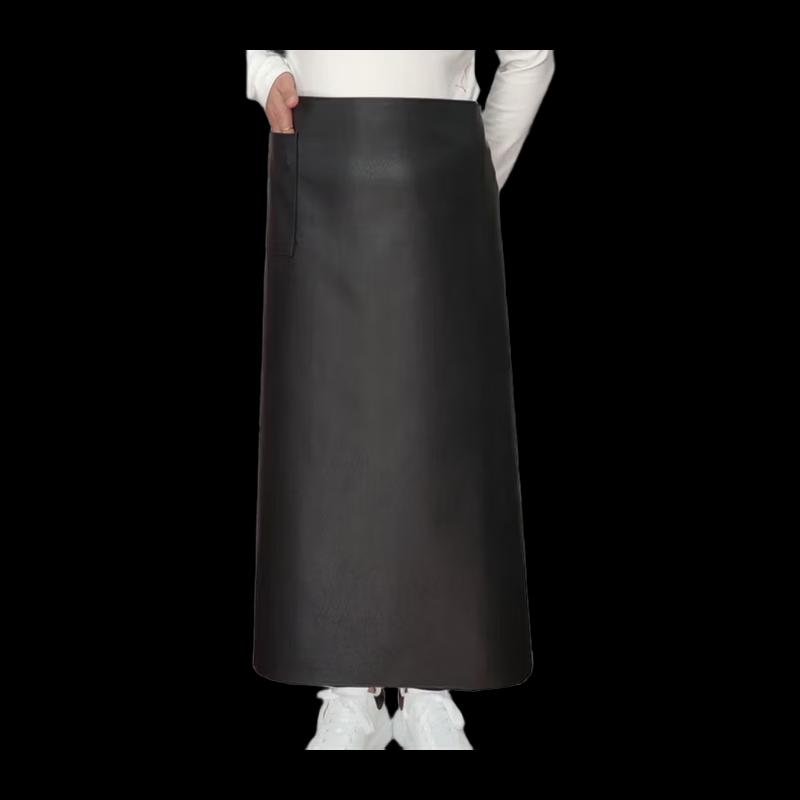 Waterproof Oil-Proof Leather Half Apron