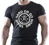 Hot Sale 100 Cotton Train Hard Trainer Unisexs Bodybuilding Gymer TShirt Tee Shirt