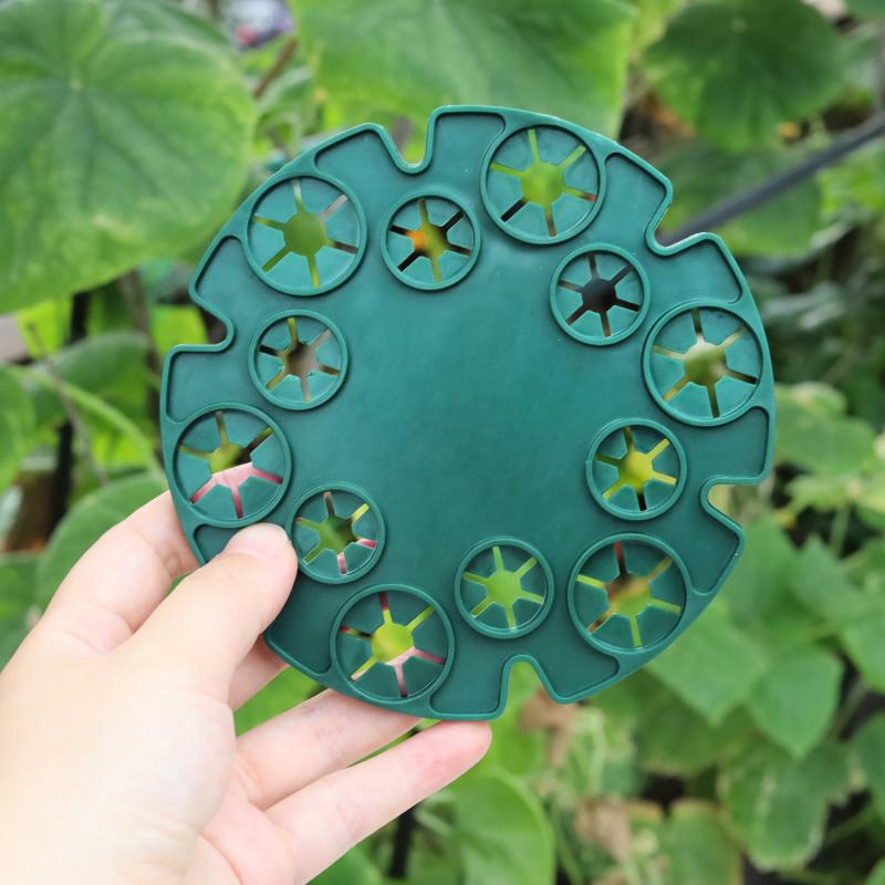 Garden Trellis Plastic Plant Sweet Pea Vine Pole Support Stake Connector Bamboo Cane Holder Balcony Fixing Bracket