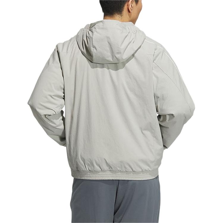 Adidas Comfortable Versatile Hooded Zipper Woven Long Sleeve Jacket Men Jacket KC2855