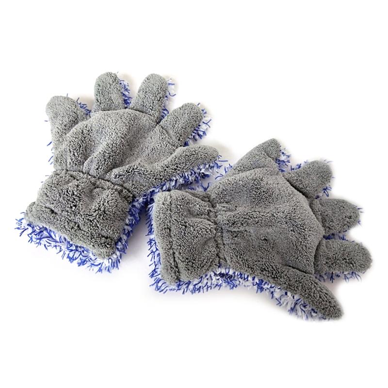 Microfiber Car Cleaning Glove Dusting Mitt Car Wash Rag No Scratch Wash Mitt for Cleaning Car, Furniture, Home