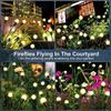 LED Solar Firefly Lawn Lights Outdoor Wind-Driven Garden Plug Lamp Waterproof for Yard Pathway Festival Christmas Decor Lighting