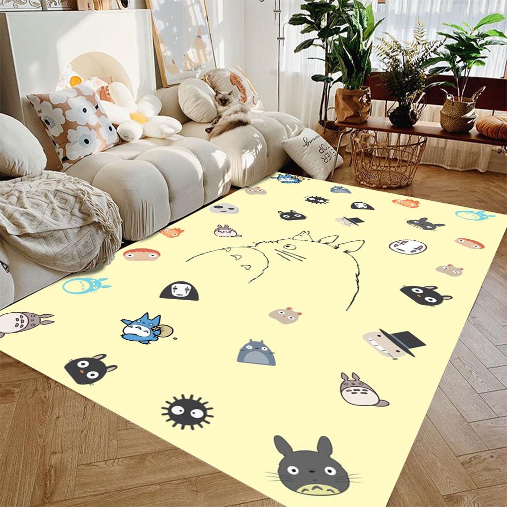  Anime T-TotoroS No Face Man Kitchen Mat Washable Non-Slip Living Room Sofa Chairs Area Mat Kitchen Toilet Rug Gift