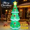 4.92FT Inflatable Christmas Tree Candy Canes Baubles Toy Yard Party Decoration Festive Gift LED Lit Xmas Supplies Home Ornament