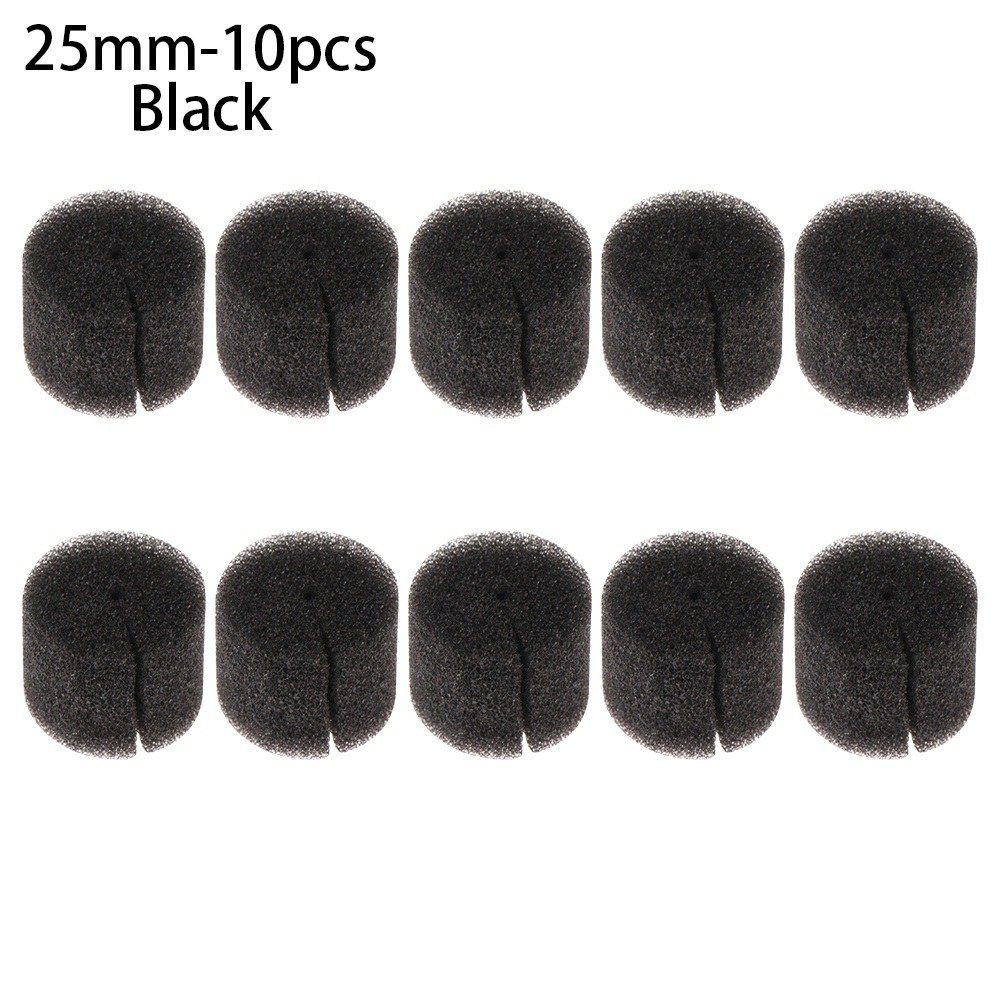 

10/50pcs Durable Planting Cultivation Flower Pots Soilless Hydroponic Seed Trays Nursery Sponge 25mm-10pcs чёрный
