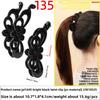 Banana Hairpin Ponytail Twist Vertical Clip Elegant Back of The Head Shows Hair VolumeHeadwear