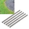 10Pcs Garden Edging Border 201 Stainless Steel Landscape Edging Kit for Flower Grass Yard