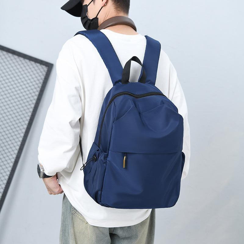 Men's casual backpack versatile multi-compartment computer backpack junior high school students go to school simple Oxford cloth school bag