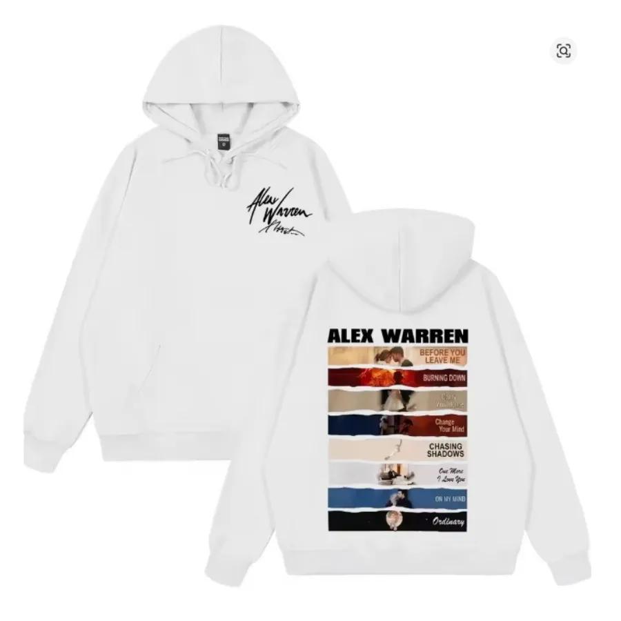 Alex Warren Tour 2026 Oversized Women/Men Hoodie Sweatshirt Y2K Streetwear Hip Hop Pullover Hooded Jacket Casual Tracksuit204