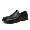 Large size lazy one-pedal driving shoes, four-season non-slip and anti-splashing chef shoes, men's casual small leather shoes