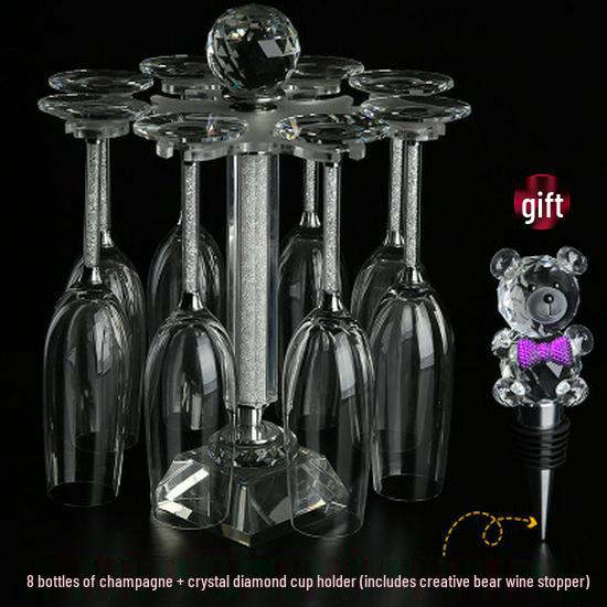 Lead-Free Crystal Red Wine Glass & Champagne Flute Set in Gift Box
