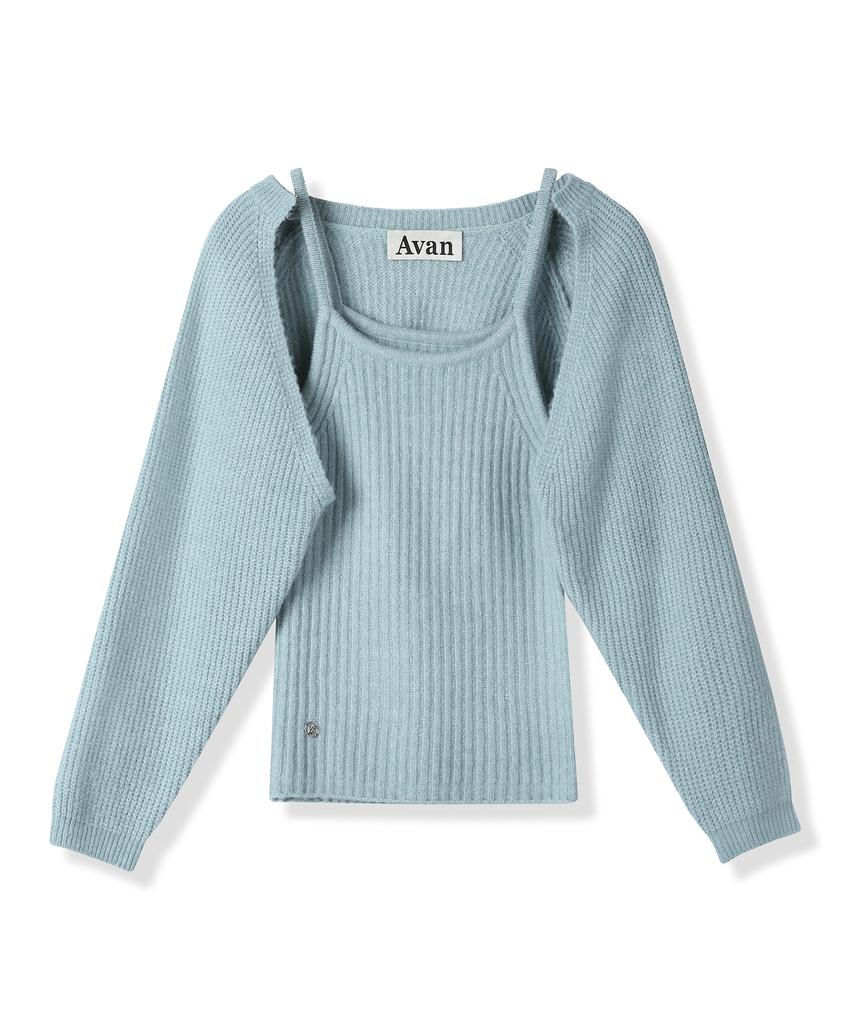 Avandress Adel Bolero Cardigan Knit Set Black