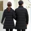Troloman Unisex Mid-Length Hooded Padded Winter Jacket