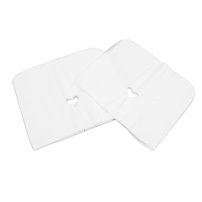 200Pcs Massage Face Cover Disposable Comfortable Headrest Covers Fabric White for Home Salon