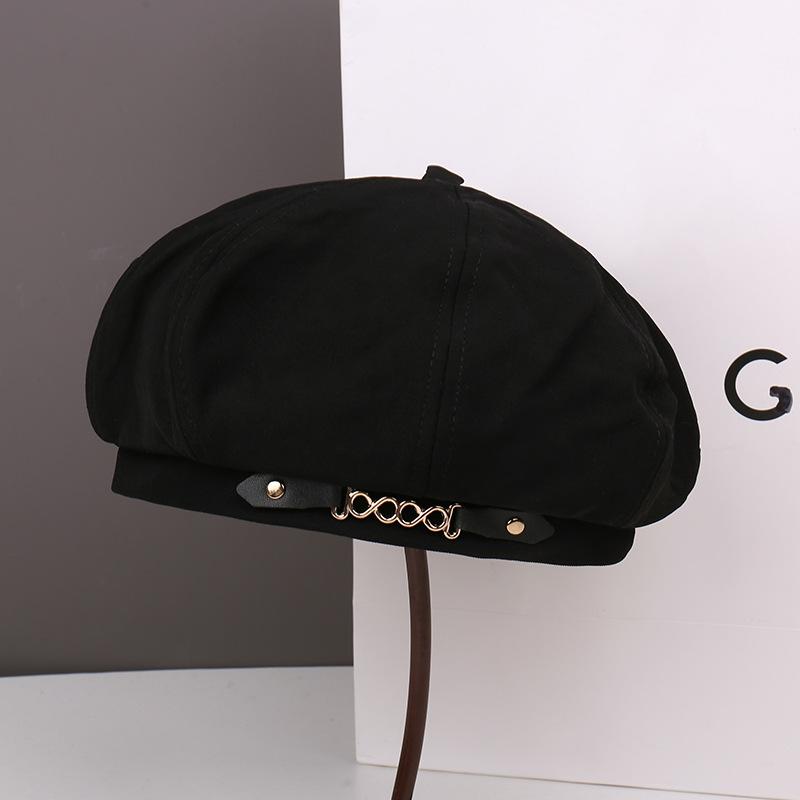 Spring and Autumn Fashion Show Face Small Beret Children Casual Big Head Circumference Painter Hat Women Newsboy Hat