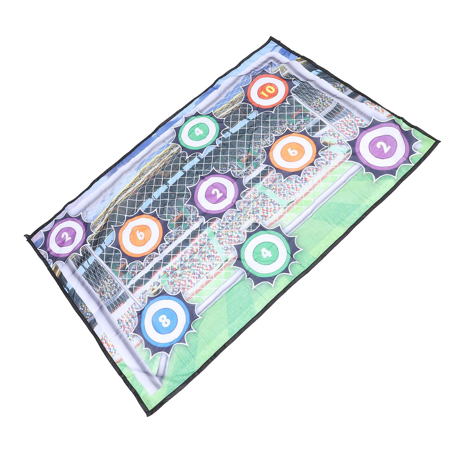

Soccer Game Mat Set Indoor Outdoor Foot Toss Target Game Toss Soccer Goal Game with Soccer for Boys