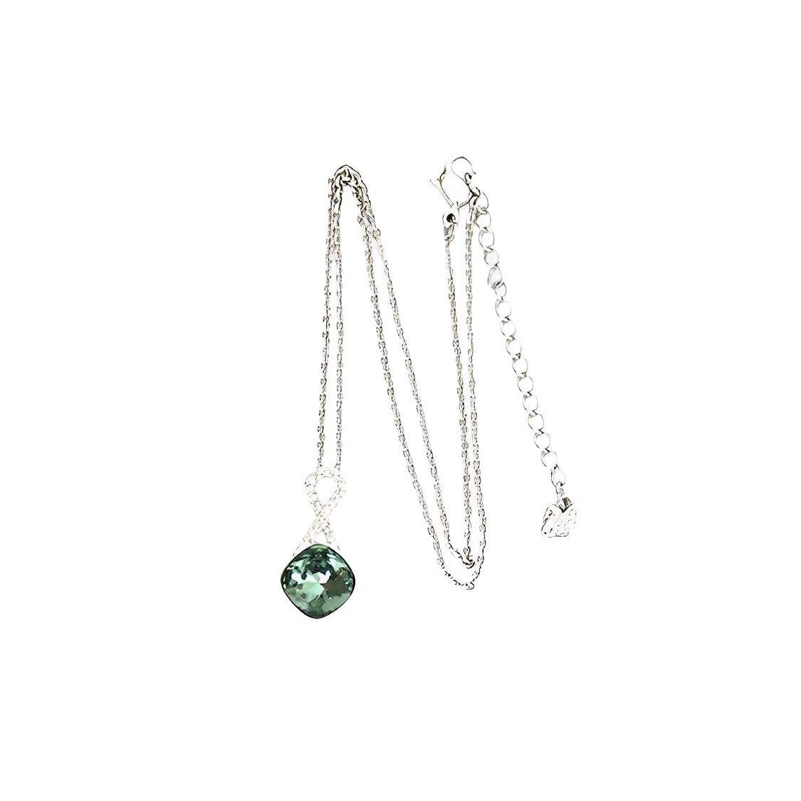 

Swarovski Fantasize Green Crystal Gold-Plated Necklace Women necklace Silver 5231336 Box+Shopping Bag (Random Color)
