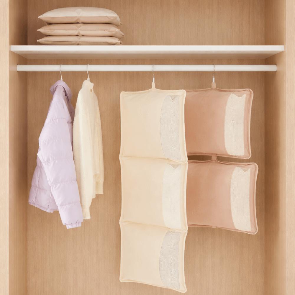 Space Saving Hanging Garment Bag Dust-Proof Down Coat Storage Bag Seasonal Storage