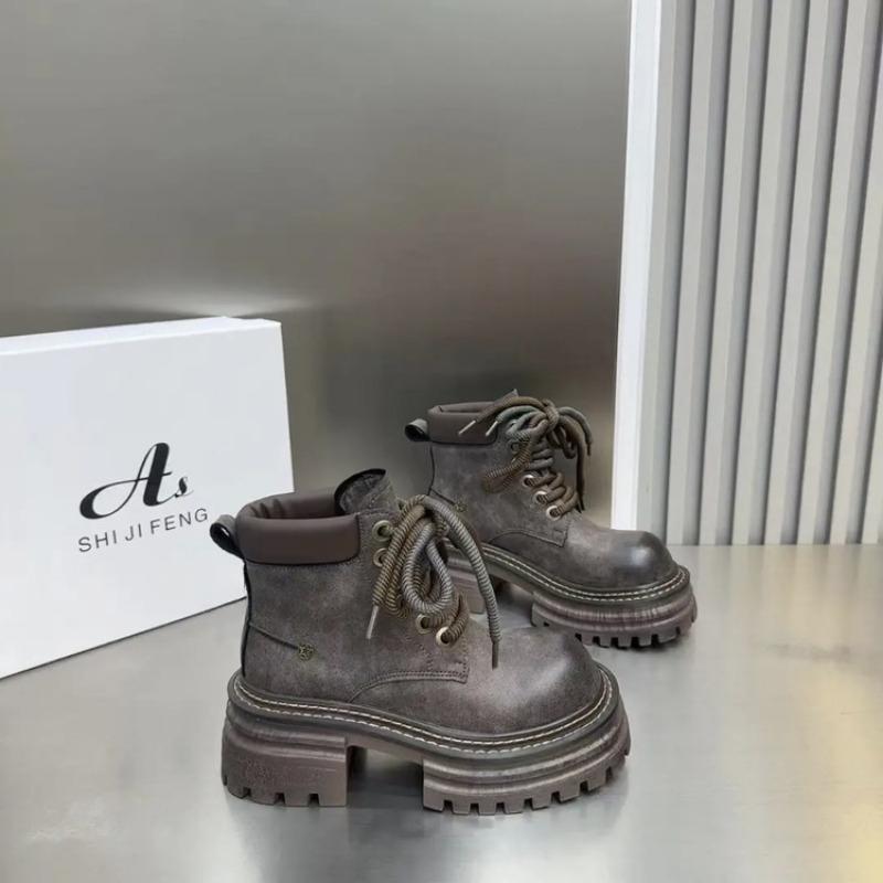 Platform Women Ankle Boots Chunky Designer Chelsea Boots Woman Winter Shoes 2024 Trend Fashion Retro Female Boots