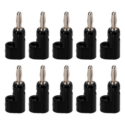 Set 10 Pezzi Spina a Banana Senza Saldatura 4mm Impilabile Vite Aperta 30V AC?60V CC Massimo 24A per Elettronica