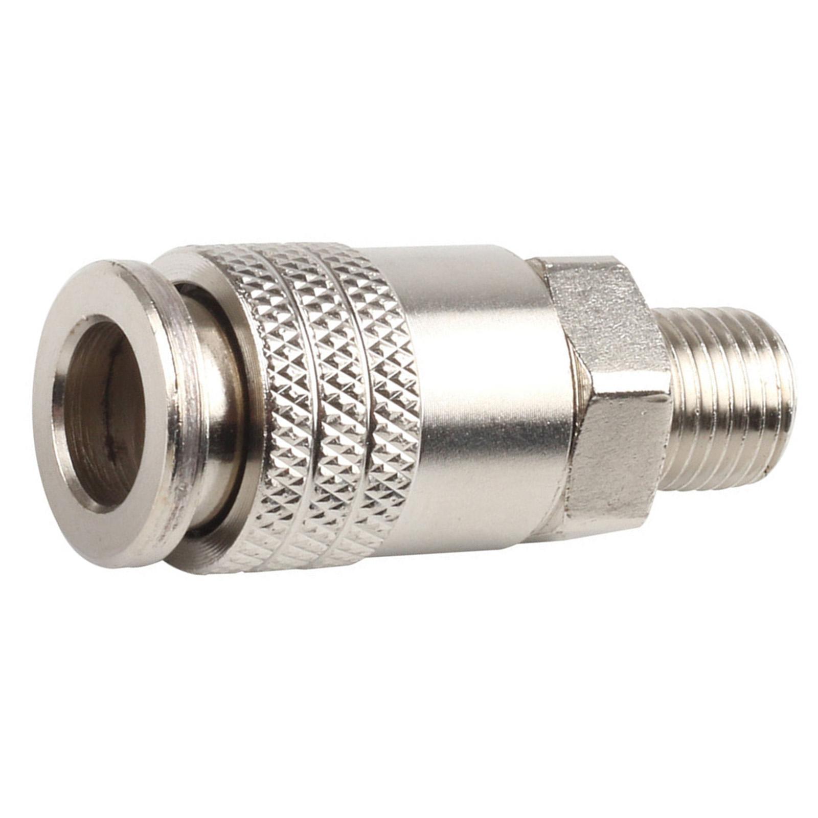 

Heavy Duty Steel Pneumatic Air Coupler Triple Function Design Universal G1/4 Thread Quick Connect Fitting for Air Tools Compressors