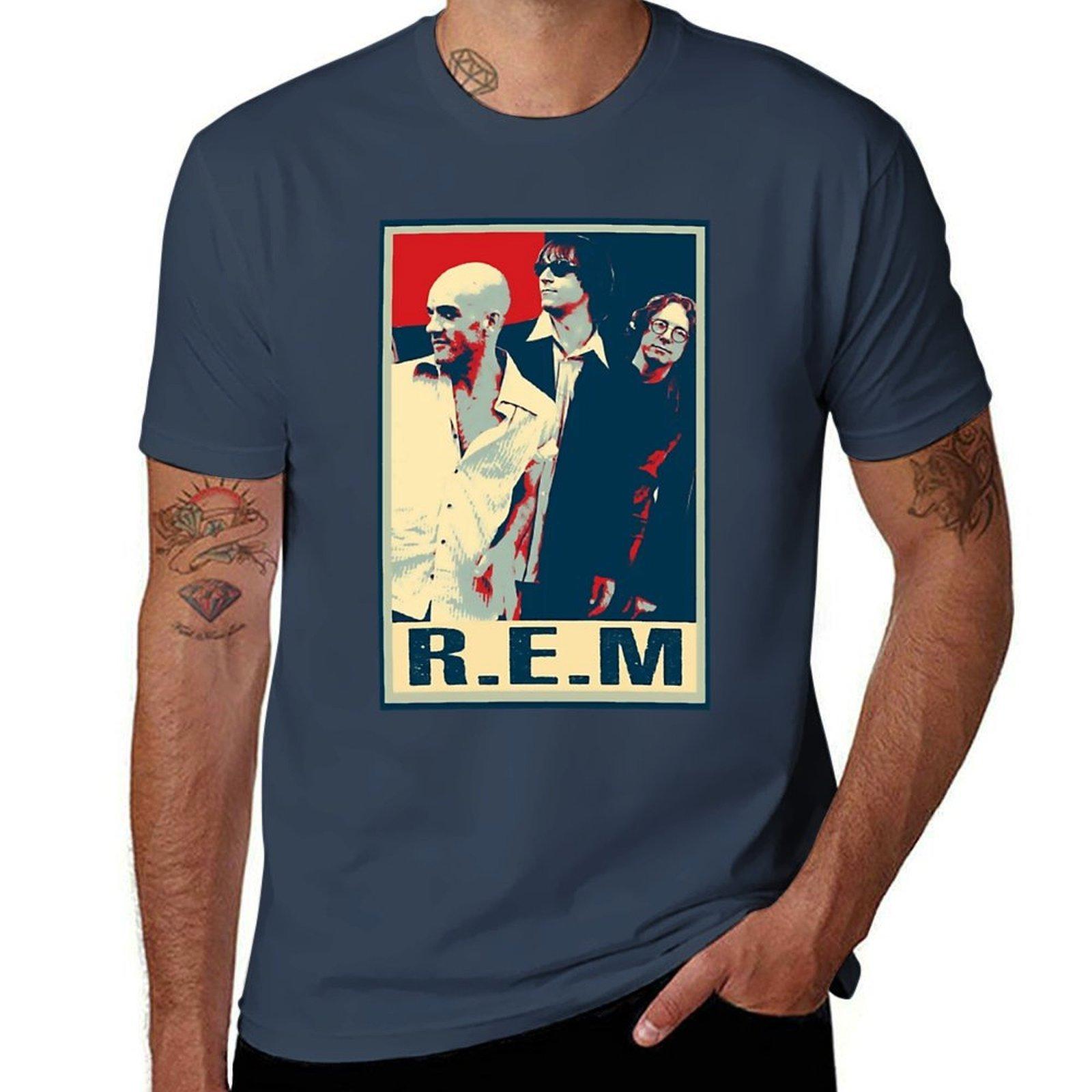 Alternative Chronicles REMs Band Tribute Tee TShirt Basic Plain Short Sleeve Crew Neck Tee S