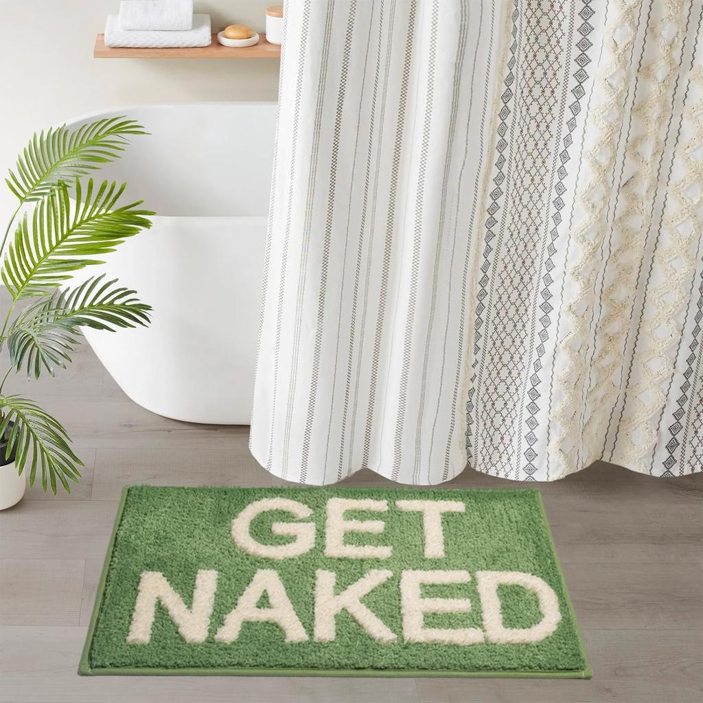 Get Naked Rohožky do koupelny Protiskluzové Vtipné rohožky do koupelny Lze prát v pračce Nepravidelný tvar Sprchová rohožka Absorpční rohožka do koupelny
