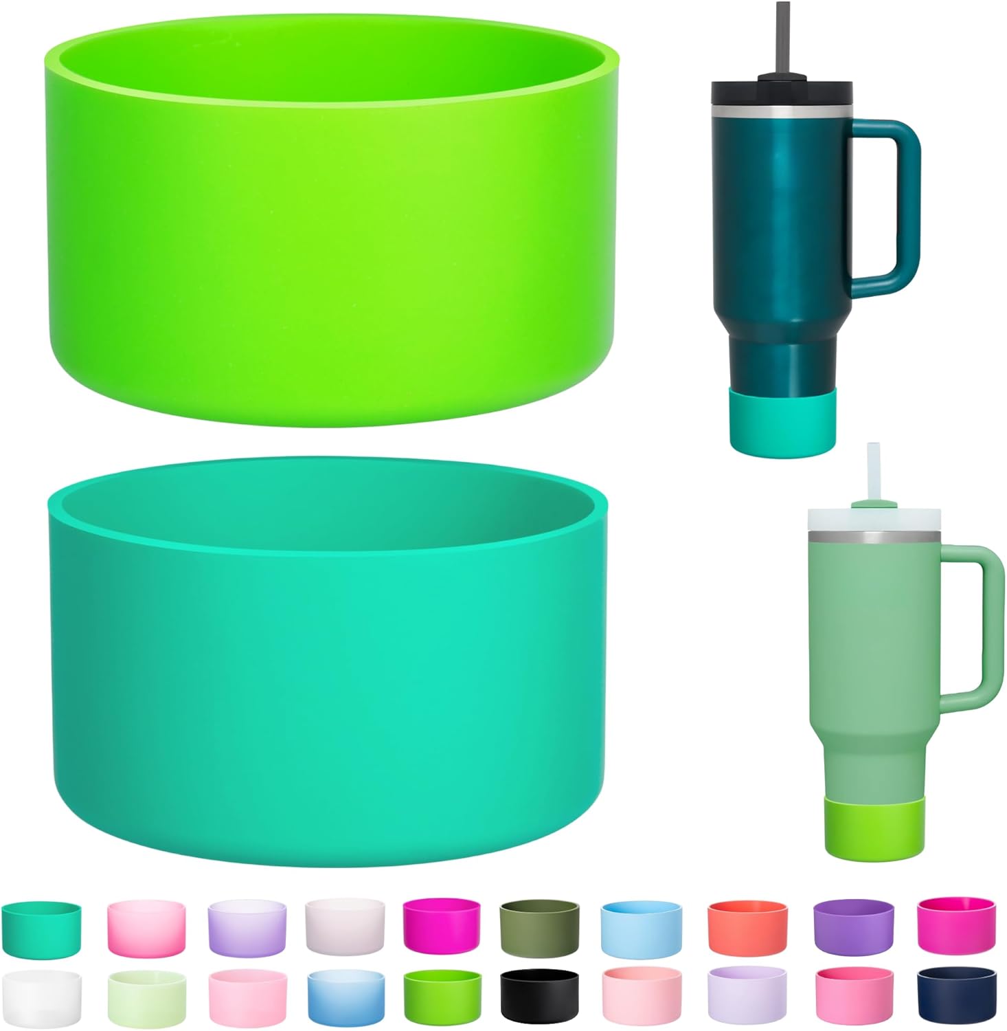 

Набор из 2 силиконовых чехлов для стакана Stanley Quencher Adventure 40 30 унций, IceFlow 30 20 унций, защита для стакана Stanley