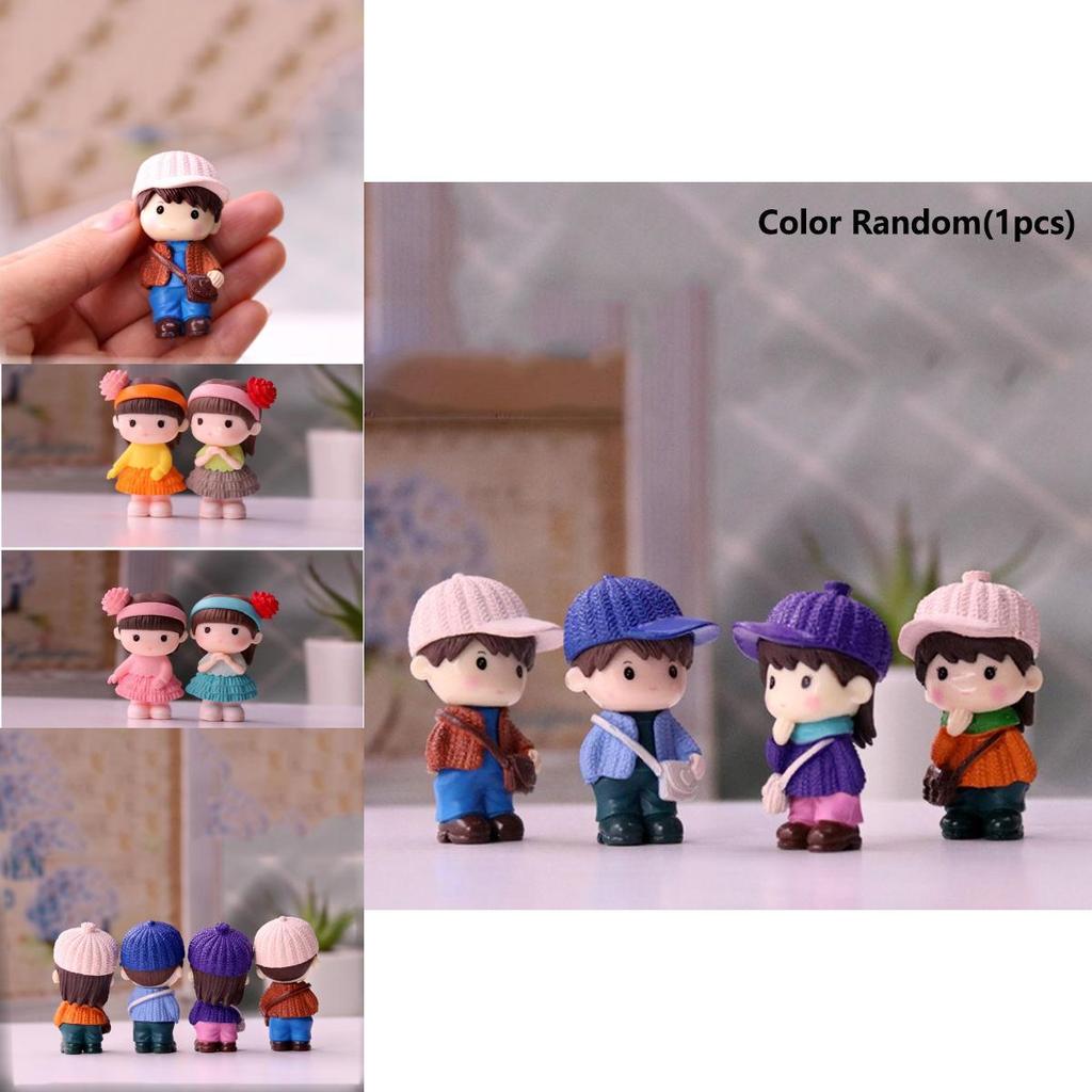 Durable And Cute Mini Couple Figurines Ideal For Garden And Dollhouse Decorations