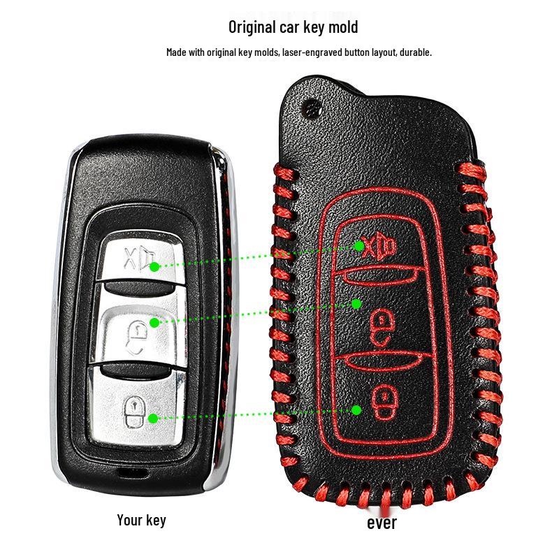 Iron General Diebstahlschutz Marsianische Autoschlüssel Schutzhülle aus Leder