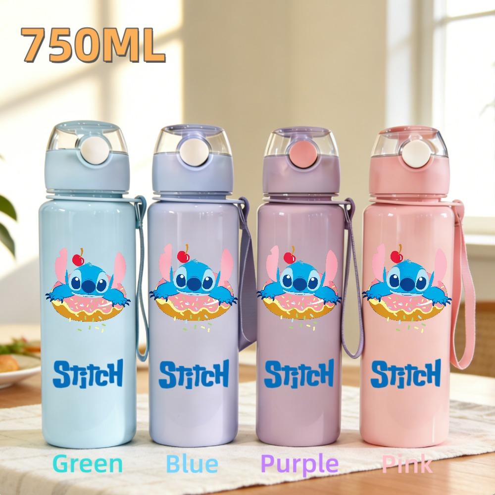 Cute And Charming Stitch Water Bottle 800ml Children 304 stainless steel thermos cup Girls Boys Sports Mug School Office Attachment Present