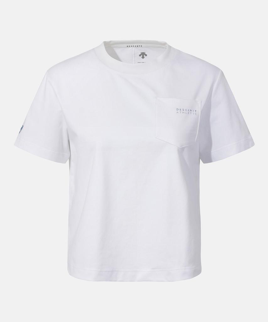 Descente Women'S Cooling Semi-Crop Short Sleeve T-Shirt White Sr112Pts14