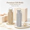 Fashion Shiny Rhinestone Decor Insulated Tumbler With Chain