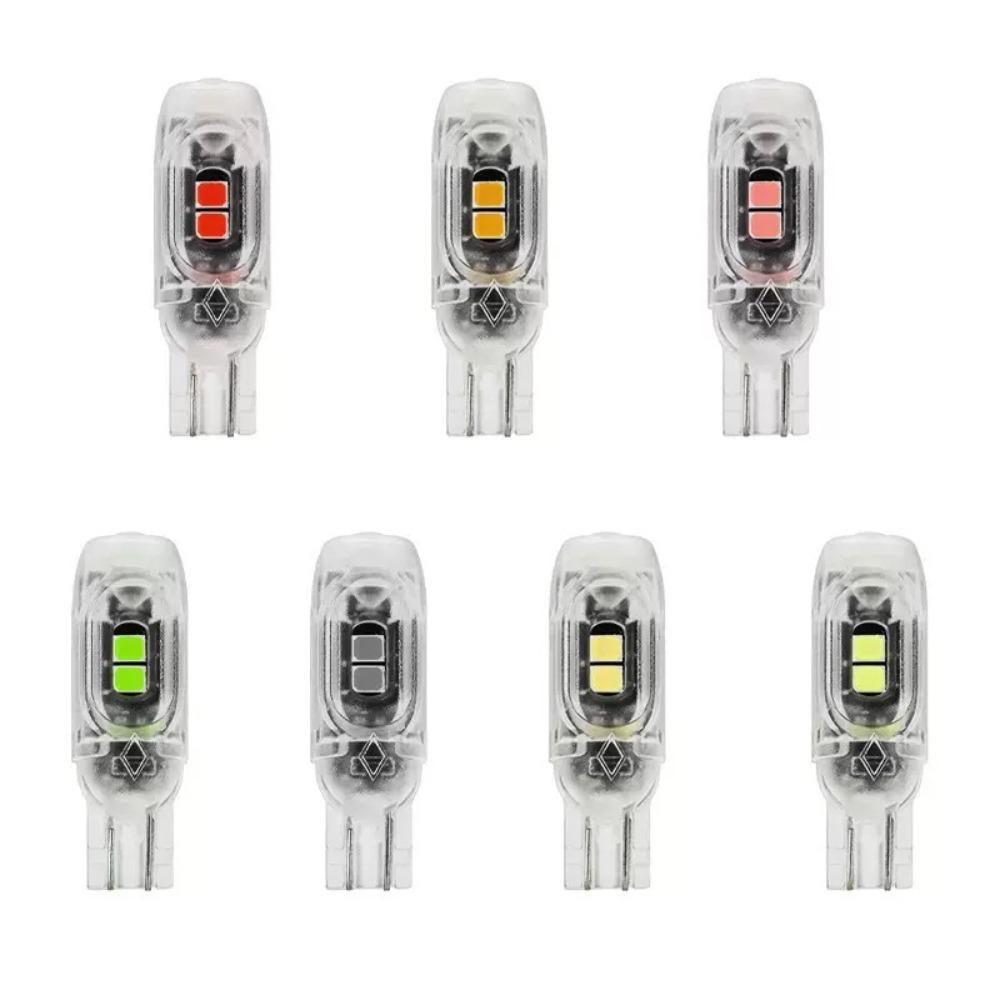 1/4Pcs Car Parking Lights T10 W5W LED Bulbs 3030 5SMD Instrument Lamp Auto License Plate Light