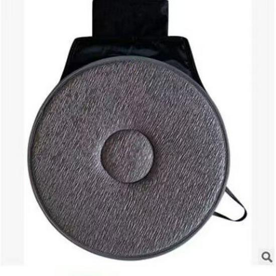 Rhombus Rotating Car Seat Cushion for Elderly and Pregnant Women - Universal Double Ring Design for All Seasons