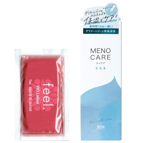 [FeeL VIO Lotion 7ml Set] Moisturizing Lotion for Sensitive Areas | Meno Care Moist Jelly 55g | Long-lasting Moisture Retention. Recommended for Daily