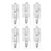 6 Pack Adhesive Wall Hooks Heavy Duty Door Hangers Metal Hooks for Hanging Towel Robe Backpack Clothes for Bathroom