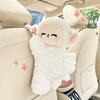 Cartoon Lamb Car Tissue Box Cute Plush Doll Car Hanging Paper Box Creative Car Tissue Set Universal