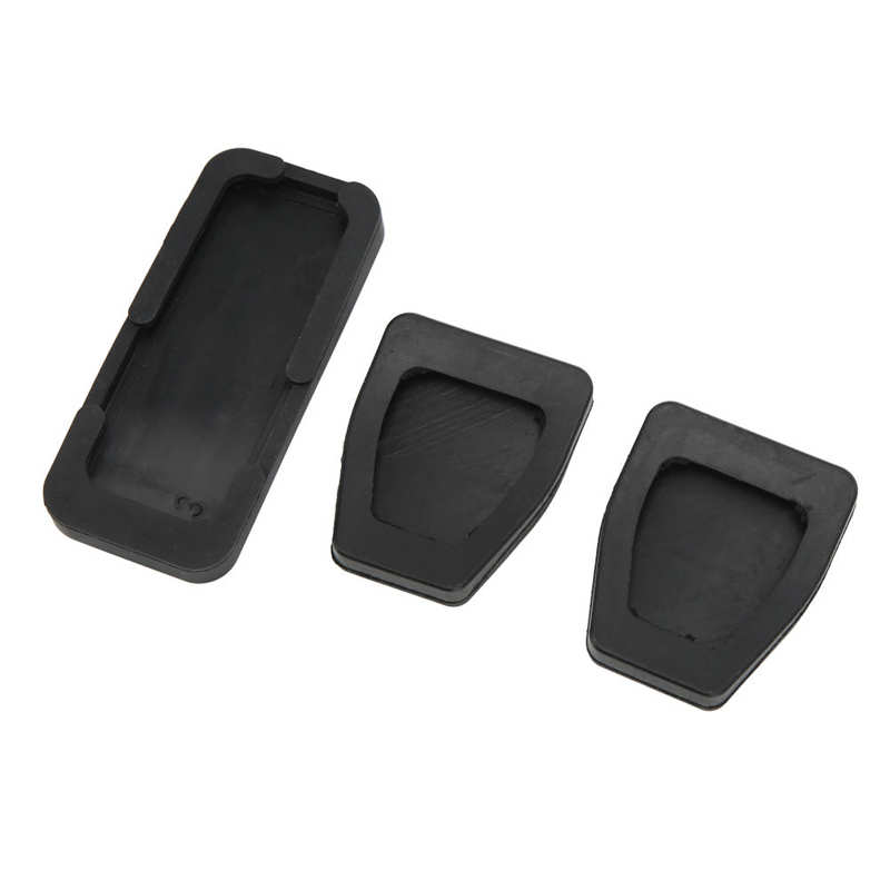 171721647 Flexible Wearproof Perfect Fit Clutch Brake Accelerator Pedal Pad Kit Black for