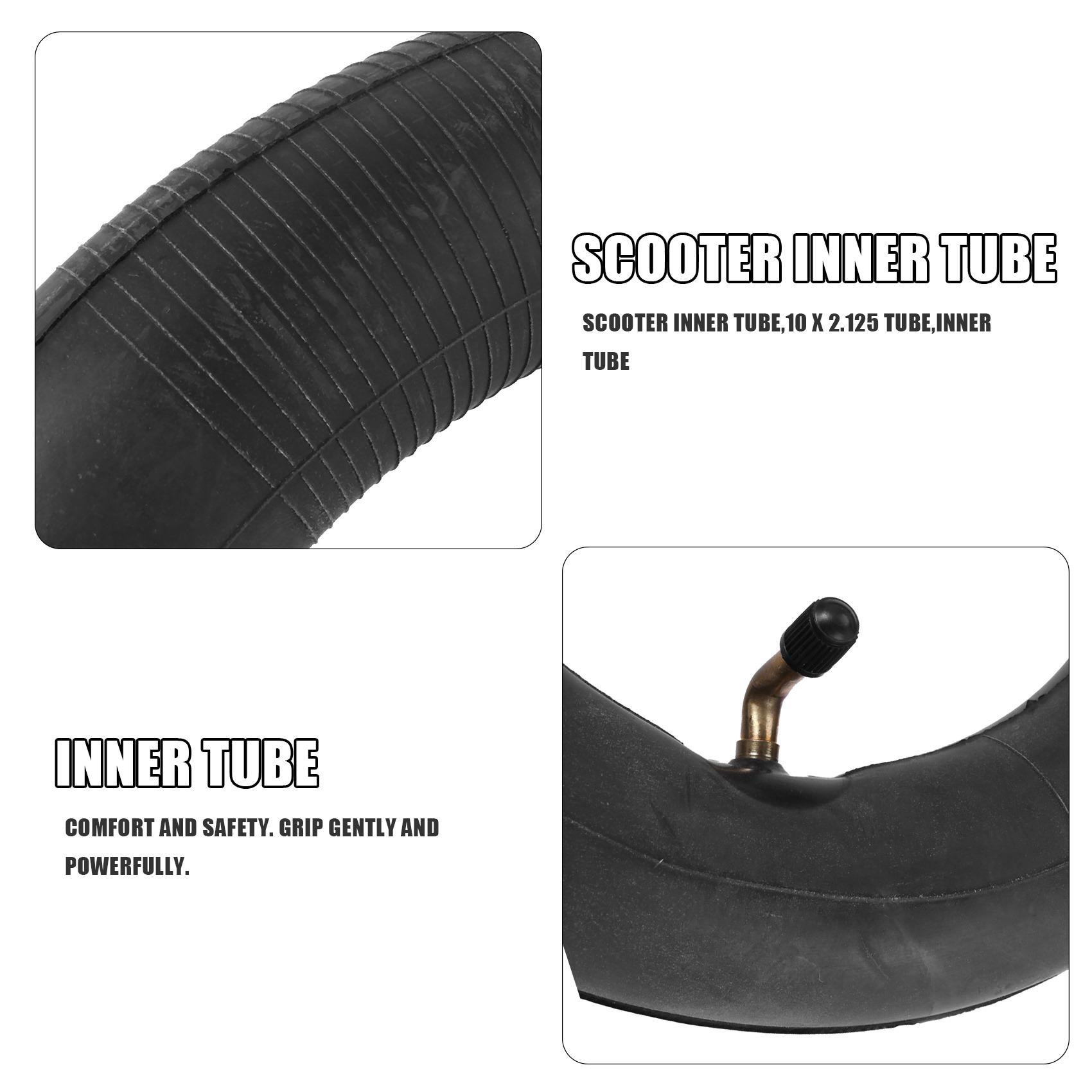 

Classy-2 Pieces 10 X 2.125 (10 Inch)Scooter Inner Tube For 10X2 Tyres 10X1.90 10X1.95 10X2 10X2.125 Electric Scooter Inner Tube чёрный