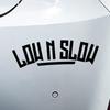 Low N Slow sticker voor auto, grappige sticker met opdruk, veiligheidssticker voor autorijden, reflecterende sticker, waterdicht, duurzaam voor de achterruit.