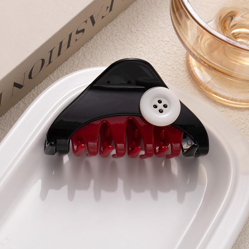 

Light Luxury High-End Grab Clip, Button Clip, Hairpin, Large Hair Volume, Women S Full Head, Shark Clip, Disc Hair Accessories
