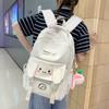Korean Version of Rabbit Student Schoolbag, Lightweight Portable Load-reducing Spine Backpack, Large-capacity Multi-compartment Travel Bag