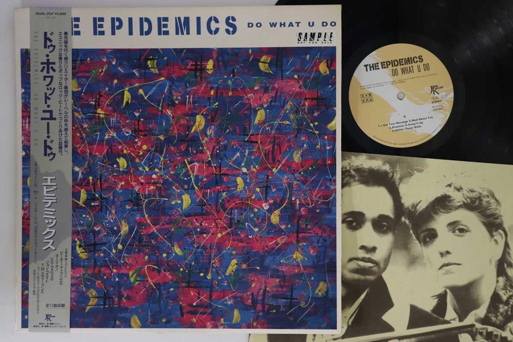 LP Record EPIDEMICS - Do What U Do 28JAL3137PROMO JAPAN 1987 Japan Obi Rock Used